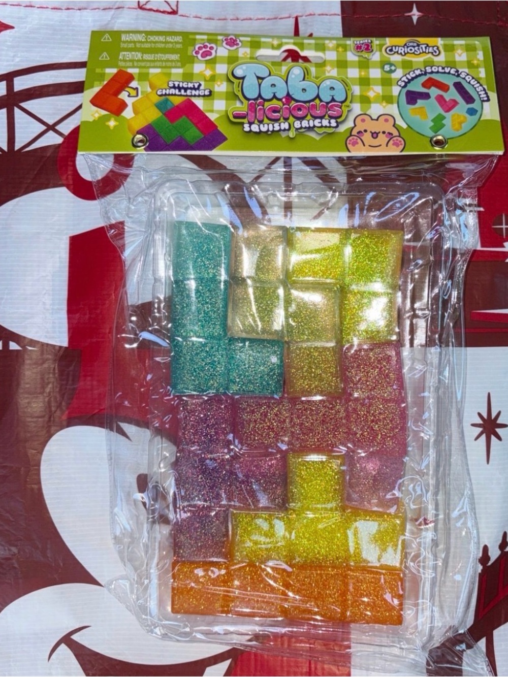 Tabalicious Squish Bricks Glitter Puzzle Toy - Multi-Color
